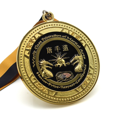 武術比賽獎牌定制,唐手道競技獎牌制作